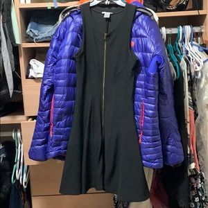 Bar III zip flare dress